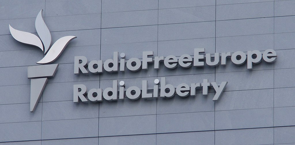 Radio Azattyk (Азаттык үналгысы), the Kyrgyz service of US-funded Radio Free Europe/Radio Liberty (RFE/RL). Photo by Petr Kadlec/Wikimedia Commons