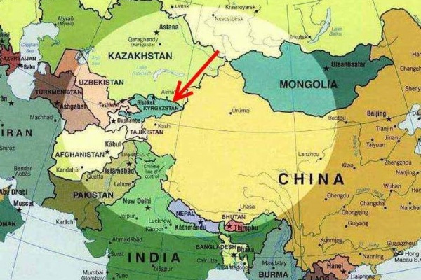 Carte Asie centrale